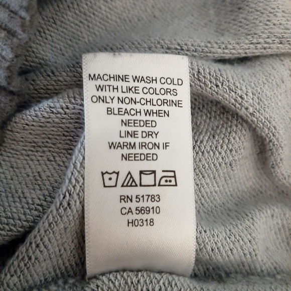 Maurices # Dog mom sweater, Grey, w/ pink and white strips on sleeve, sz Large - Picture 6 of 6